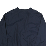 REEBOK Mens Navy Polyester Blend Jacket 2XL Plain Casual Lightweight Pullover