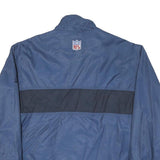 REEBOK Mens Blue & Navy NFL Bomber Jacket M Polyester Blend Zip