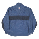 REEBOK Mens Blue & Navy NFL Bomber Jacket M Polyester Blend Zip