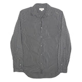 DIESEL Mens Black Striped Cotton Blend Shirt M Button Down Long Sleeve Casual
