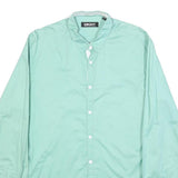 DKNY Mens Green Cotton Blend Shirt M Button Down Casual Long Sleeve