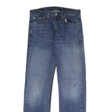 LEVI'S 505 Mens Jeans Blue Regular Straight Denim Medium W32 L32 Classic Zip