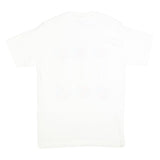 HANES Mens White Cotton Blend Atlanta Graphic T-Shirt M Short Sleeve Crew Neck