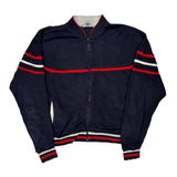 Christian Dior Striped Track Jacket - XL Navy Acrylic