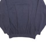 FREY Mens Blue Cotton Blend Crew Neck L Sweatshirt Mountain Graphic Embroidery