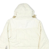 HELLY HANSEN Womens White Puffer Jacket L Polyester Blend Insulated Winterwear