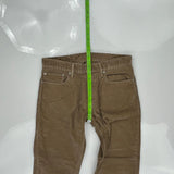 514 Levis Pants - 32W 31L Brown Corduroy