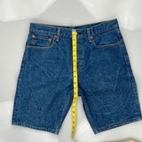 502 Levis Denim Shorts - 34W 10L Blue Cotton