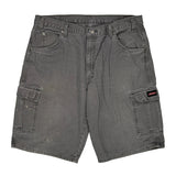 Dickies Cargo Shorts - 36W 10L Grey Cotton
