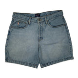 Guess Denim Shorts - 32W UK 12 Light Wash Cotton