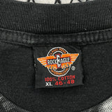 Rock Eagle Single Stitch T-Shirt - XL Black Cotton