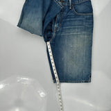 Levis Denim Shorts - 31W 12L Blue Cotton