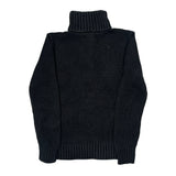 Age 10-12 Polo By Ralph Lauren 1/4 Zip - Medium Black Cotton