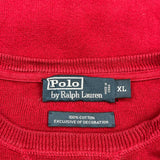 Polo By Ralph Lauren Sweater - XL Red Cotton