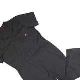 DICKIES Womens Black Cotton Blend Dungarees Loose Fit XL W46 L30 Workwear