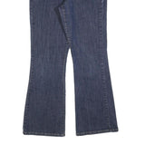 CALVIN KLEIN JEANS Womens Dark Blue Regular Flared Denim Rinse W32 L30 Zip