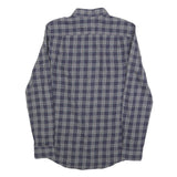 JACK WILLS Mens Blue Grey Checked Shirt XS Cotton Blend Long Sleeve Button