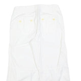 LIZ CLAIBORNE Womens White Casual Shorts S W26 Cotton Blend Comfort Elastic