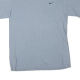 NIKE Mens Blue M Short Sleeve Crew Neck Cotton Blend Plain Classic T-Shirt