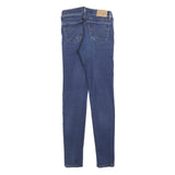 LEVI'S 710 Womens Slim Skinny Denim Medium Wash Cotton Blend Jeans W27 L29