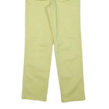 FAIR LADY Womens Jeans Yellow Cotton Blend Regular Straight Zip W27 L28 Stylish