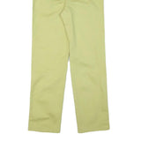 FAIR LADY Womens Jeans Yellow Cotton Blend Regular Straight Zip W27 L28 Stylish