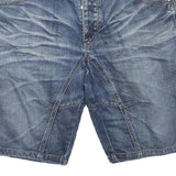 KGN DENIM Mens Denim Blue Casual Shorts XL W40 Cotton Blend Stylish