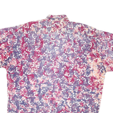 MUTIARA ART Mens Red & Purple Pattern Shirt XL Cotton Blend Casual Artistic