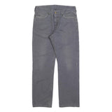 CARHARTT Mens Cotton Blend Grey Regular Straight Trousers W32 L30 Workwear