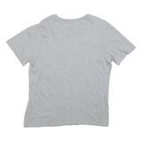 NIKE Womens Grey Crew Neck Short Sleeve Graphic T-Shirt L Casual Cotton Tee