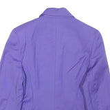 KAREN MILLEN Womens Purple Wool Button Jacket S Tailored Stylish Elegant