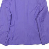 KAREN MILLEN Womens Purple Wool Button Jacket S Tailored Stylish Elegant