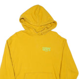 LEVI'S Mens Yellow Hoodie S Cotton Blend Pullover Casual Comfortable Style