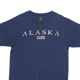 PRAIRIE MOUNTAIN Mens Blue Alaska Graphic T-Shirt M Short Sleeve Crew Neck