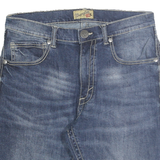 WRANGLER Mens Denim Blue Casual Shorts M W32 Cotton Blend Comfort Fit