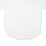 RUSSELL ATHLETIC Mens White Jersey L Short Sleeve V-Neck Sports Shirt