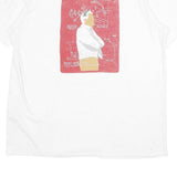 LEVI'S Mens White XL Graphic T-Shirt Short Sleeve Round Neck Cotton Casual