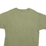 CHAMPION Mens Green Cotton Blend T-Shirt L Short Sleeve Crew Neck Logo