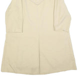 VALMELINE Womens Beige Cotton Button Jacket M Classic Fit Plain Stylish