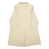 VALMELINE Womens Beige Cotton Button Jacket M Classic Fit Plain Stylish