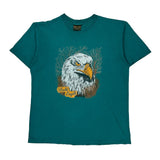 Bald Eagle Home Team Single Stitch T-Shirt - XL Green Cotton
