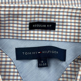 Tommy Hilfiger Checked Shirt - XL Grey Cotton