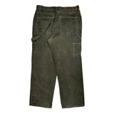 Denver Hayes Carpenter Pants - 35W 29L Gray Corduroy