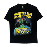 World Tour 2019 Monster Jam Graphic T-Shirt - Large Black Cotton
