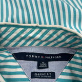 Tommy Hilfiger Striped Shirt - XL Green Cotton