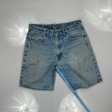 Carhartt Denim Shorts - 32W 9L Light Wash Cotton