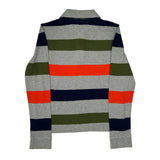 Age 8-10 Tommy Hilfiger Striped Polo Shirt - Small Green Cotton