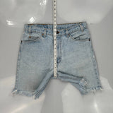 Levis Denim Shorts - 31W 9L Light Wash Denim