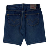 Levis Denim Shorts - 32W 9L Dark Wash Cotton