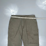 Carhartt Carpenter Trousers - 38W 32L Khaki Cotton